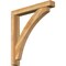 Ekena Millwork Thorton Block Rough Sawn Bracket w/ Offset Brace, Western Red Cedar, 6"W x 40"D x 44"H BKT0604X40X44THR05RWR - alternate 1